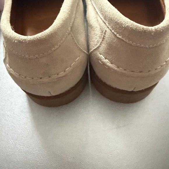 johnnie-O J-Flex Suede Penny Loafers Sand New! Sz 13 handcrafted calkskin lining main image 9
